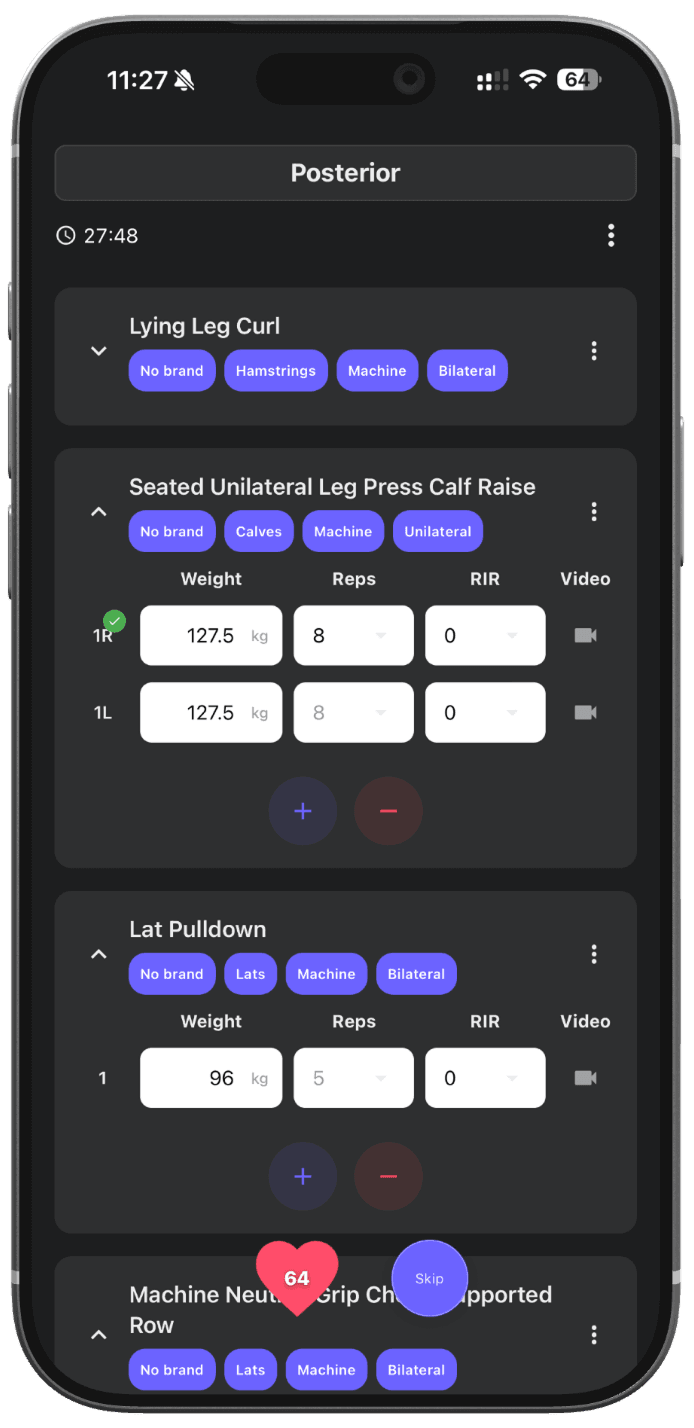 Heart rate rest timer