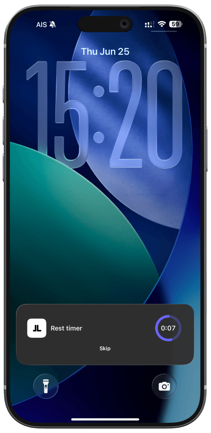 Live activity support